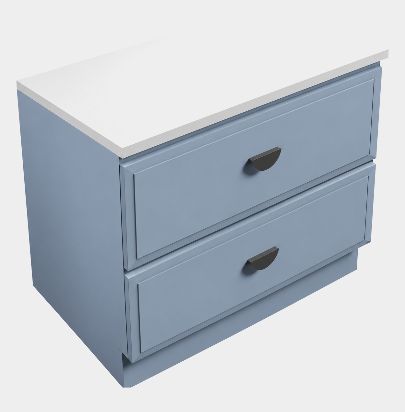 Laundry Cabinet 900, 2 Drawers (Benchtop Sold Separately) by Laundry