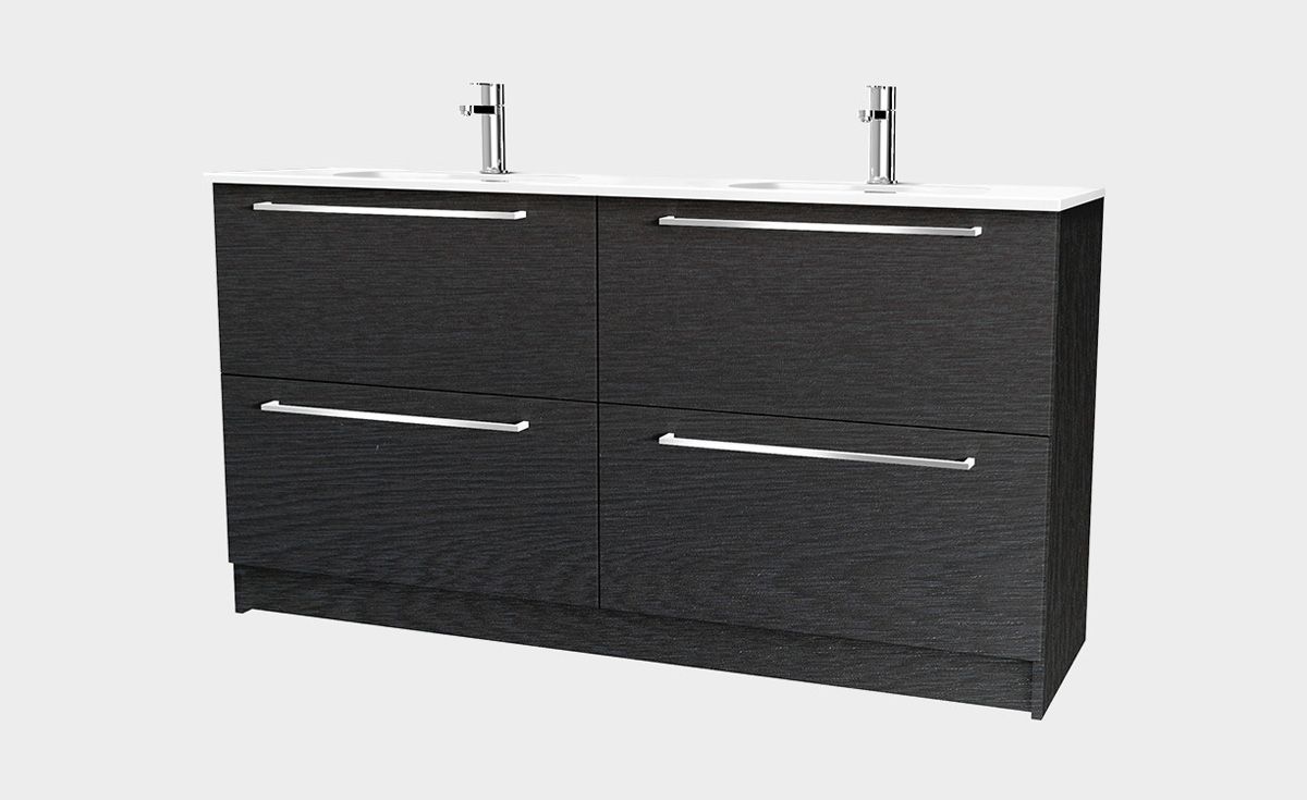 Fresh 1500 Floor-Standing Vanity 4 Drawers