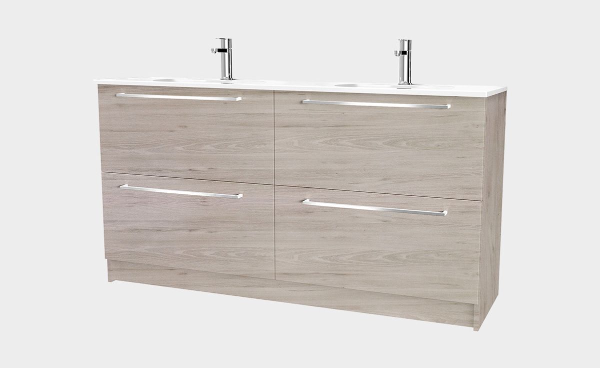 Fresh 1500 Floor-Standing Vanity 4 Drawers