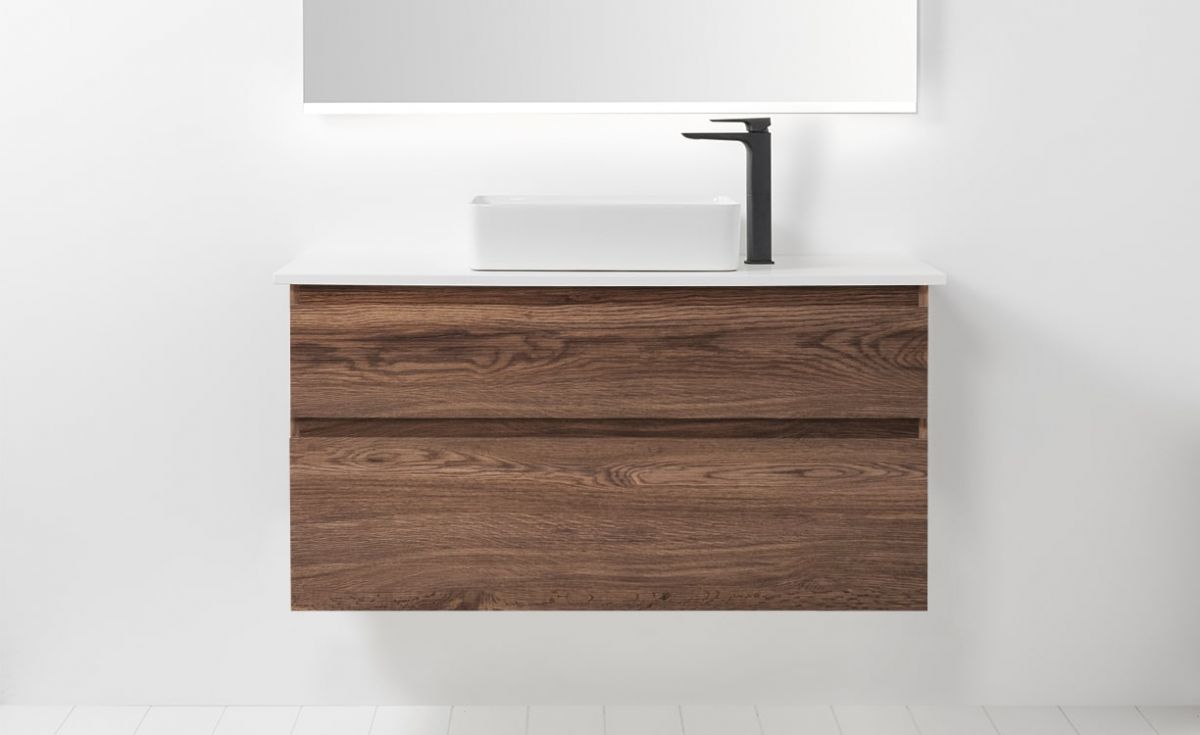Soft Solid Surface 1200 Wall-Hung Vanity 2 Drawers