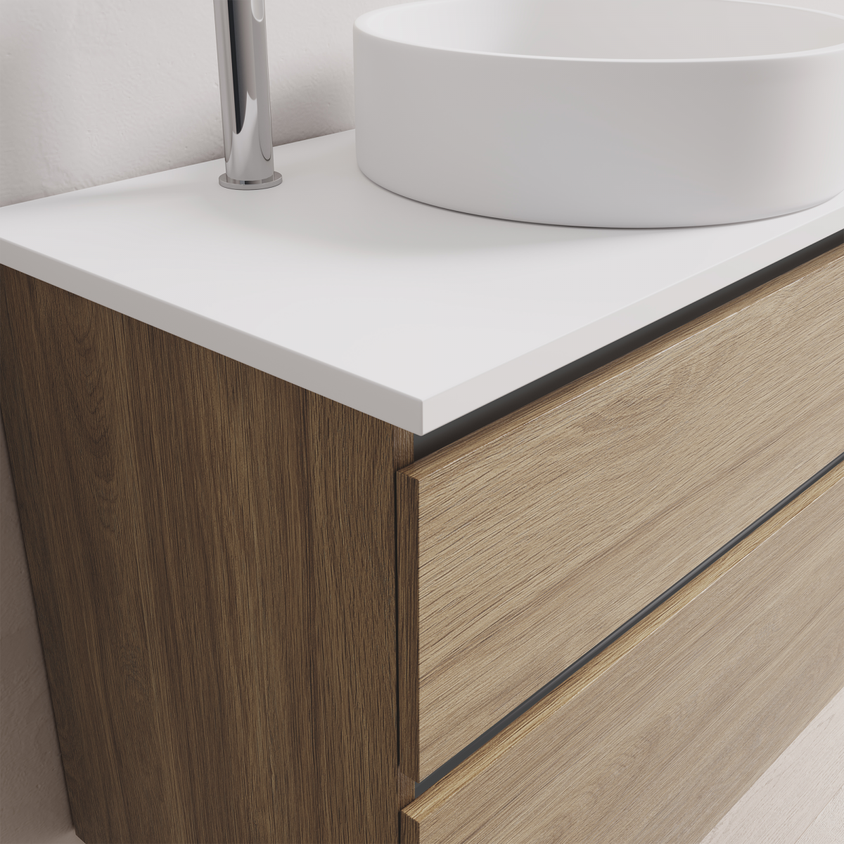 800 Floor Standing Vanity, 2 Drawers, Origina