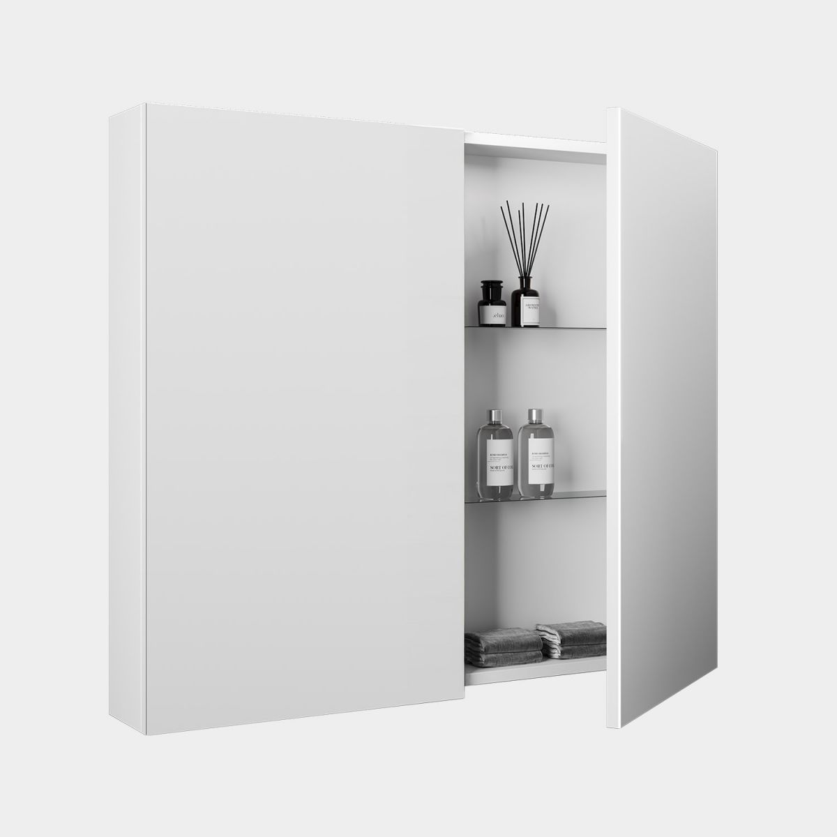 Mirror Cabinet 900, 2 Doors