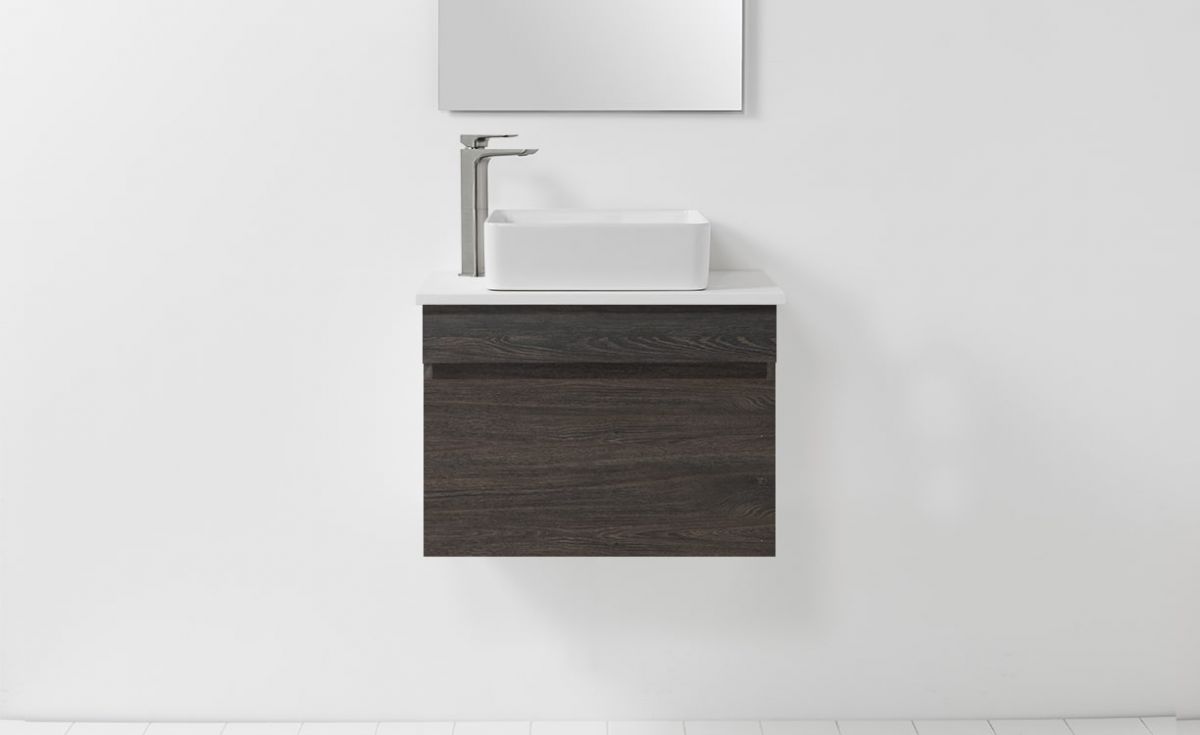 Soft Solid Surface 650 Wall-Hung Vanity 1 Drawer