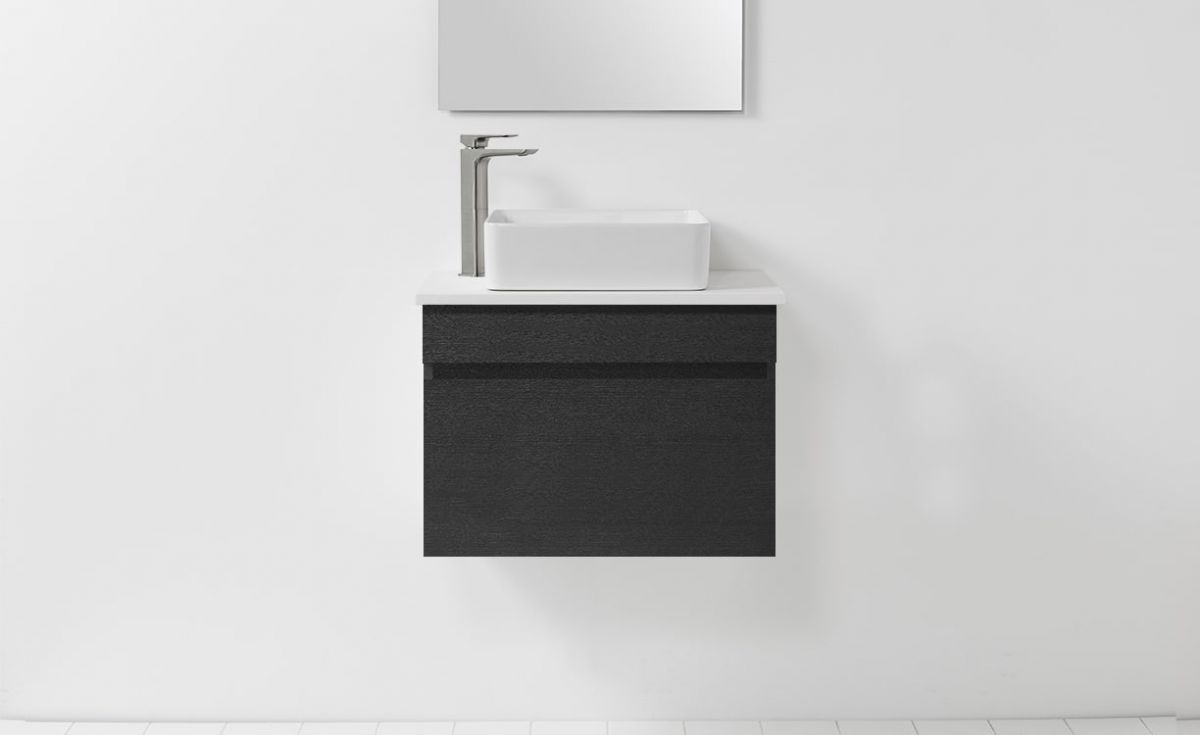 Soft Solid Surface 650 Wall-Hung Vanity 1 Drawer