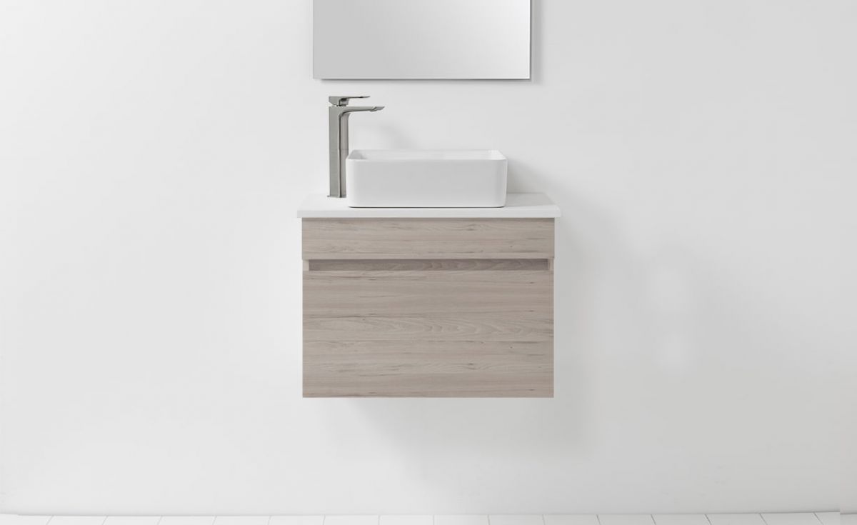 Soft Solid Surface 650 Wall-Hung Vanity 1 Drawer