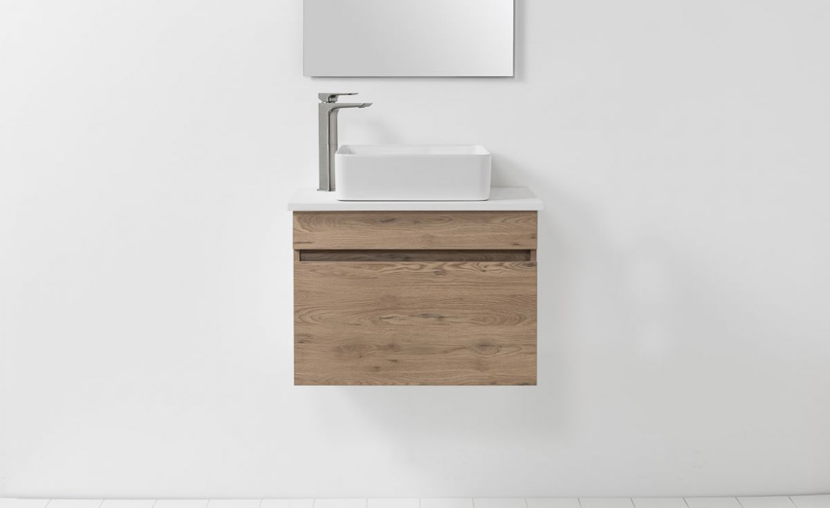 Soft Solid Surface 650 Wall-Hung Vanity 1 Drawer