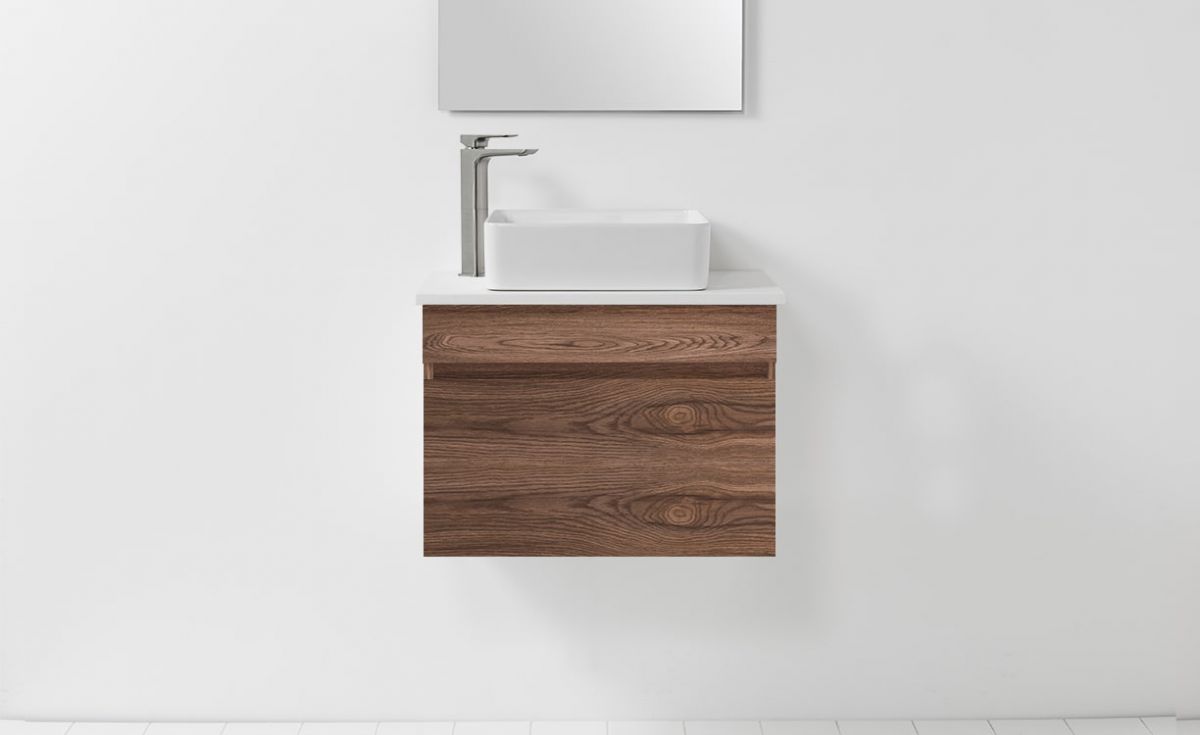 Soft Solid Surface 650 Wall-Hung Vanity 1 Drawer