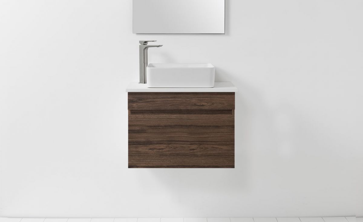 Soft Solid Surface 650 Wall-Hung Vanity 1 Drawer