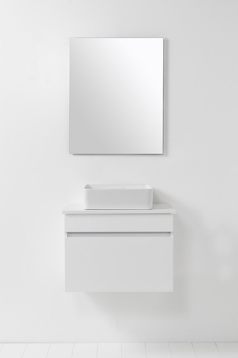 Soft Solid Surface 650 Wall-Hung Vanity 1 Drawer