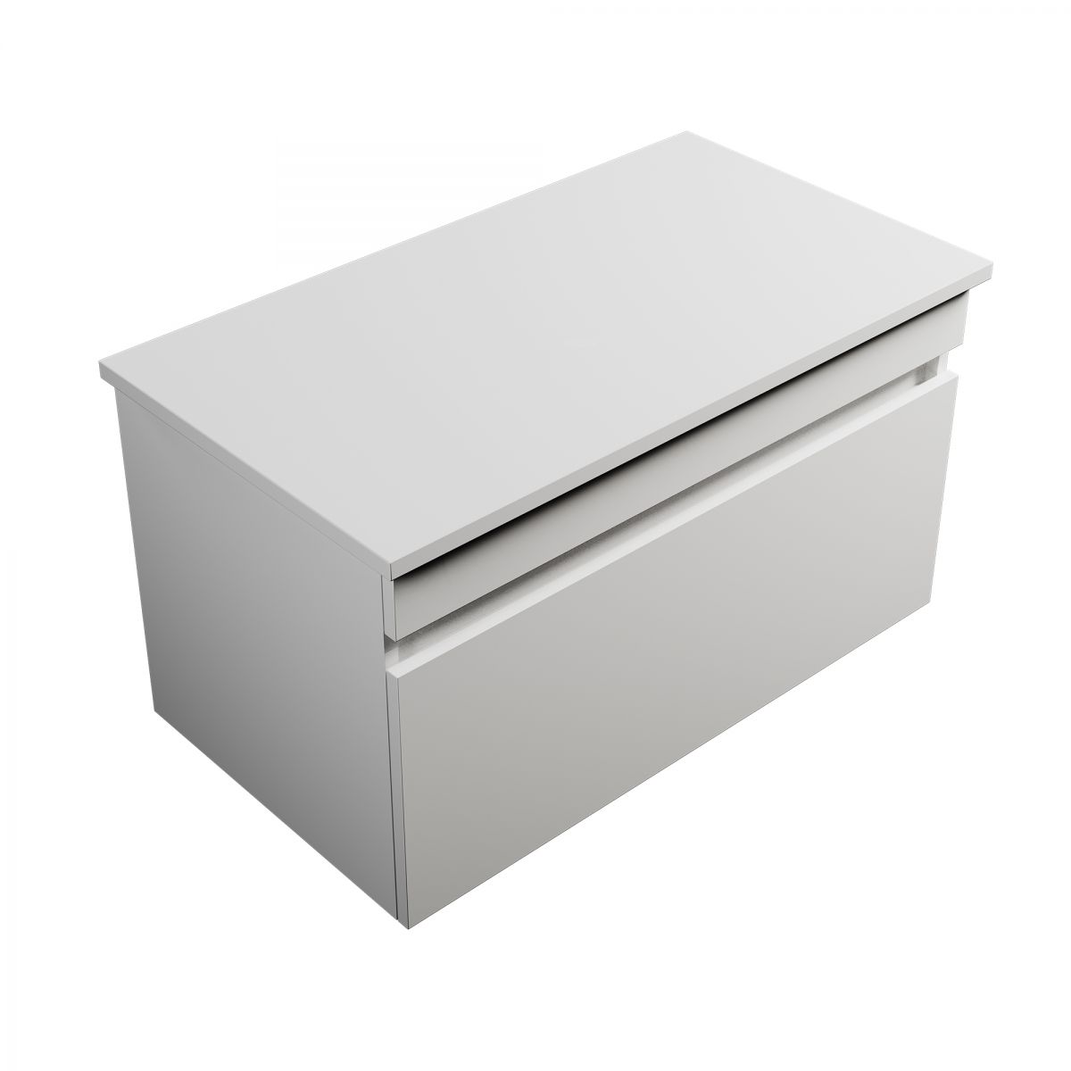 800 Wall-Hung Vanity, 1 Drawer, White