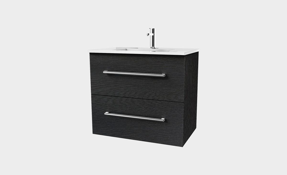 Zara 750 Wall-Hung Vanity 2 Drawers Extra Deep