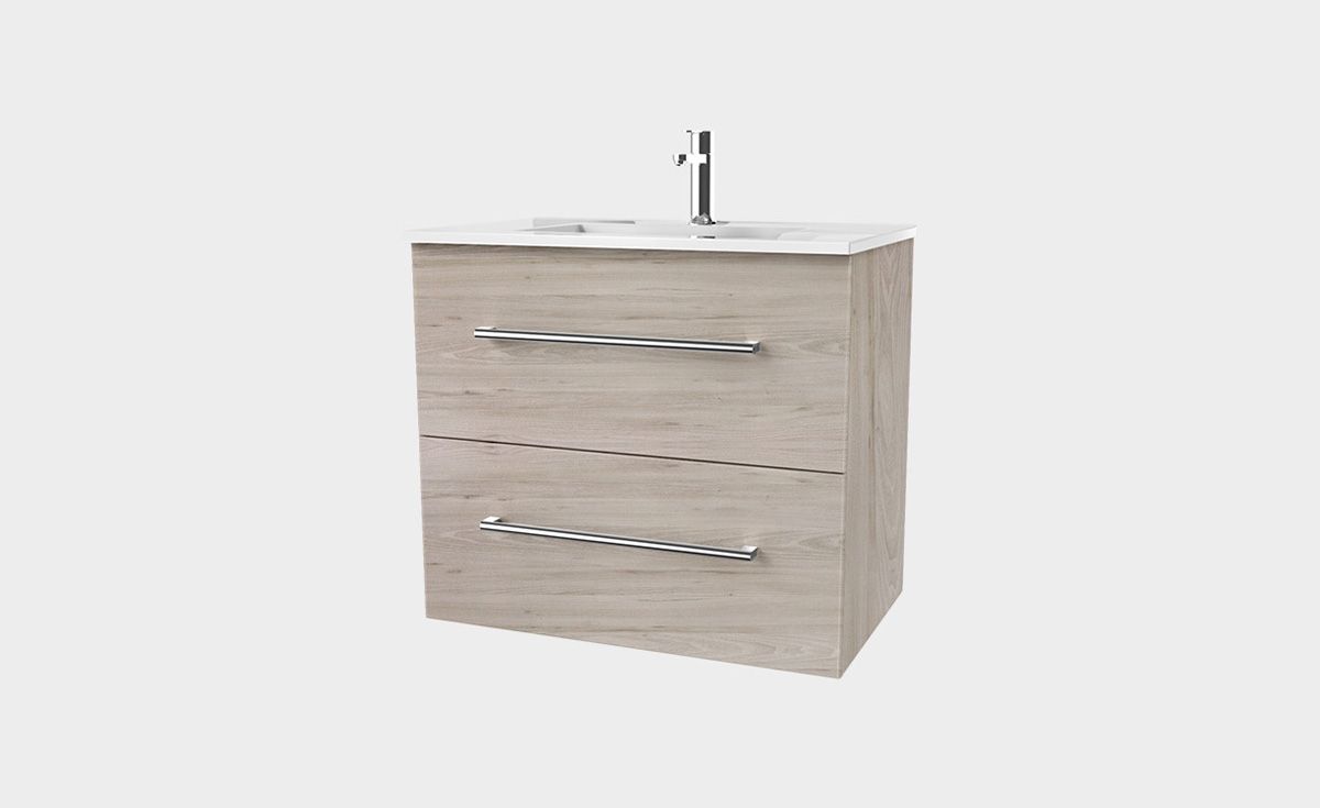 Zara 750 Wall-Hung Vanity 2 Drawers Extra Deep