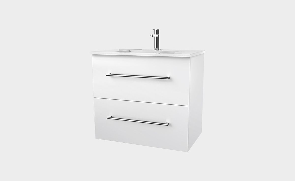 Zara 750 Wall-Hung Vanity 2 Drawers Extra Deep