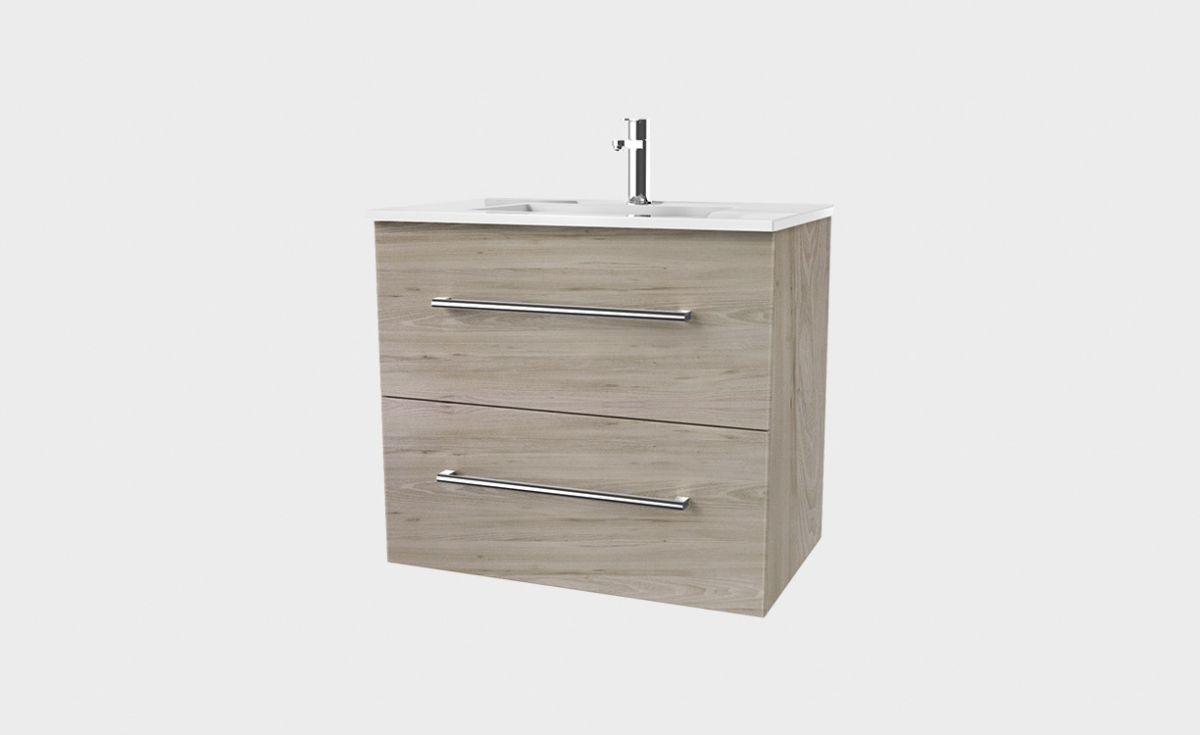 Zara 750 Wall-Hung Vanity 2 Drawers Extra Deep