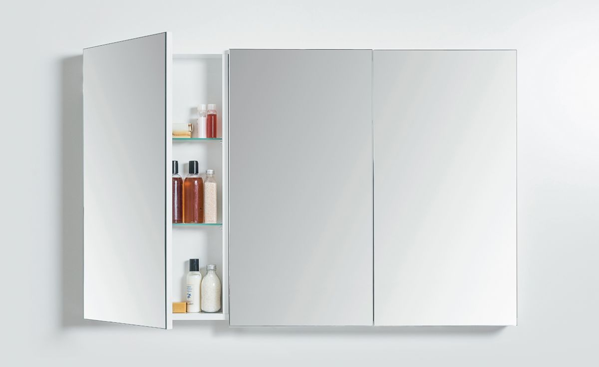 Mirror Cabinet 1200 - 3 Doors, 4 Shelves