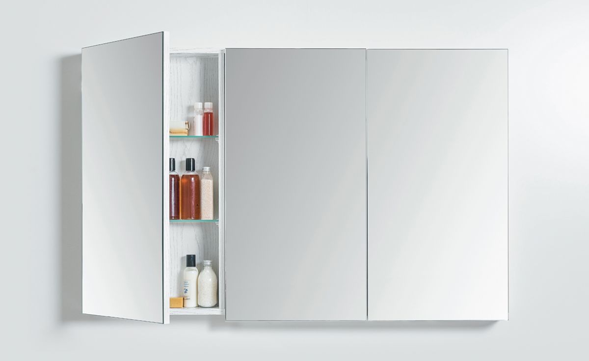Mirror Cabinet 1200 - 3 Doors, 4 Shelves