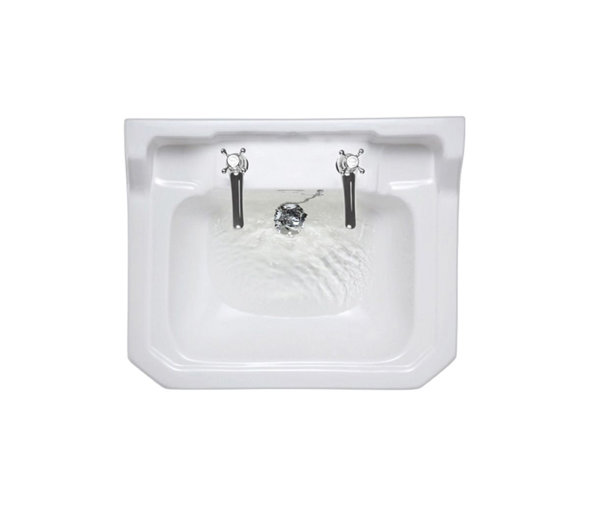 Edwardian Rectangle 560 Basin & Pedestal