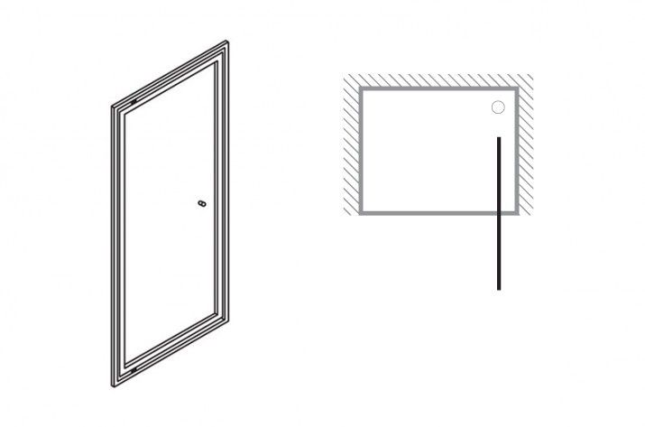 Clear 6 Infold Shower Door