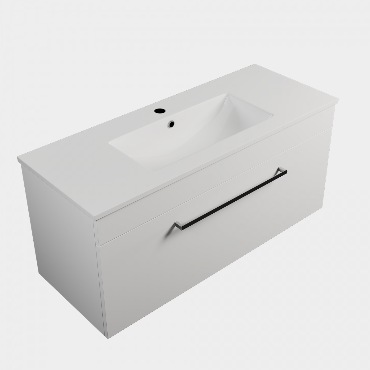 1010 Wall-Hung Vanity, 1 Drawer