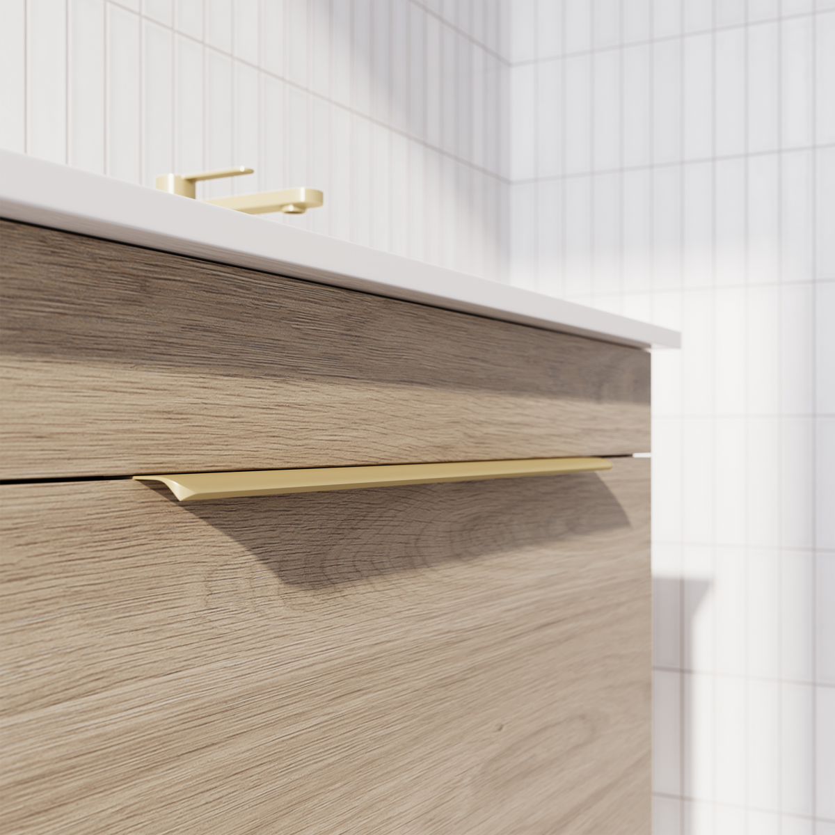 Satin Brass Profile Handle