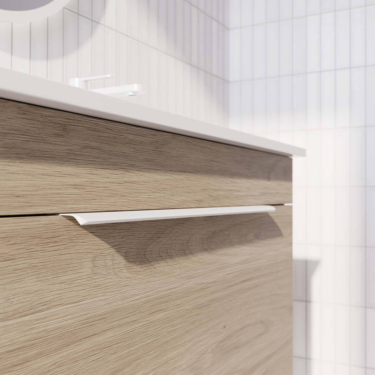 Satin White Profile Handle