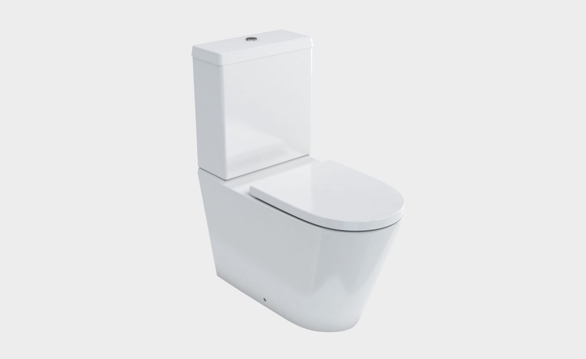 Sphere Easy Height Rimless Back-To-Wall Toilet Suite with Cistern