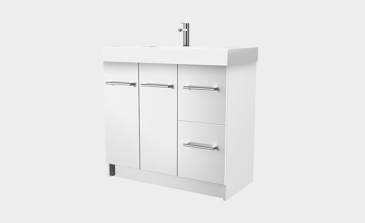 Splash 900 Floor-Standing Vanity 2 Doors 2 Drawers