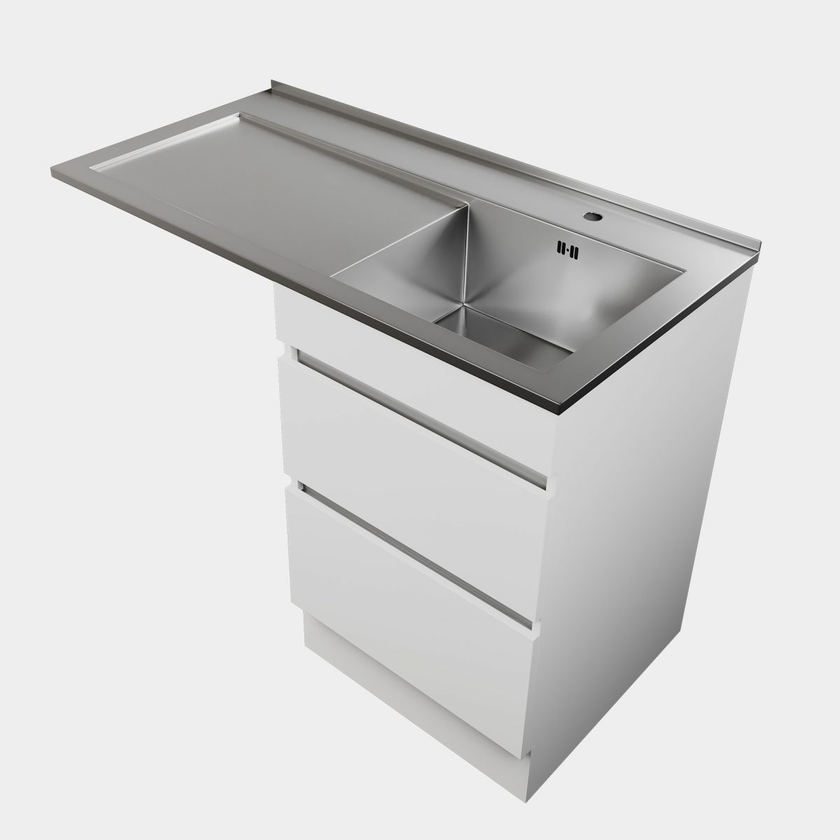 600 Horoi Right Sink with Left Overhang