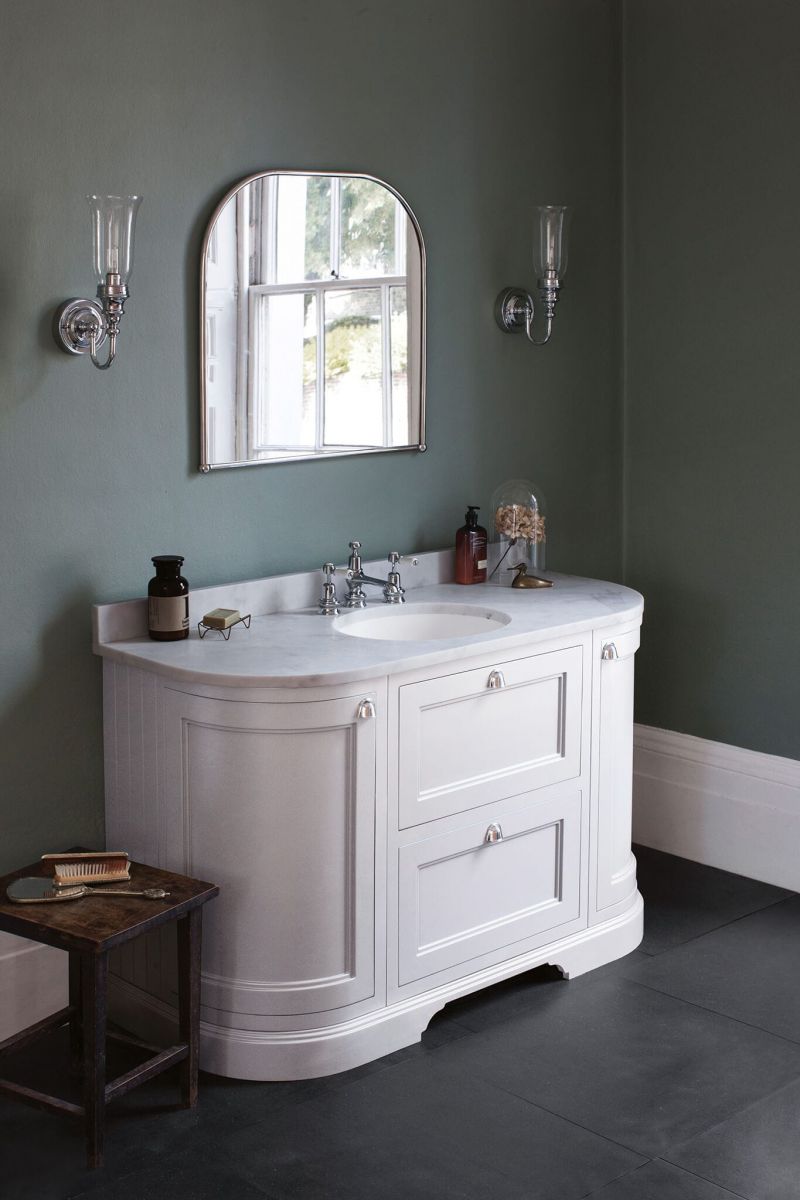 Curved Vanity Unit Bathroom Burlington 134 Curved Wall Hung Vanity