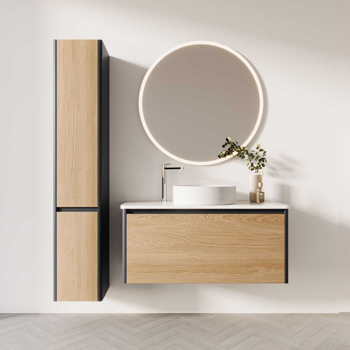 Ovo Premier 1 Drawer  in  Duo Tone