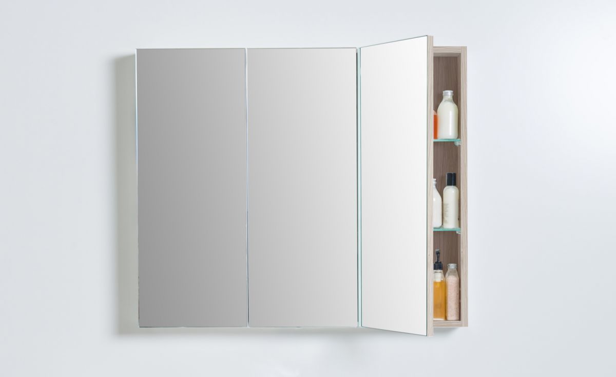 Mirror Cabinet 900 – 3 Doors, 9 Shelves