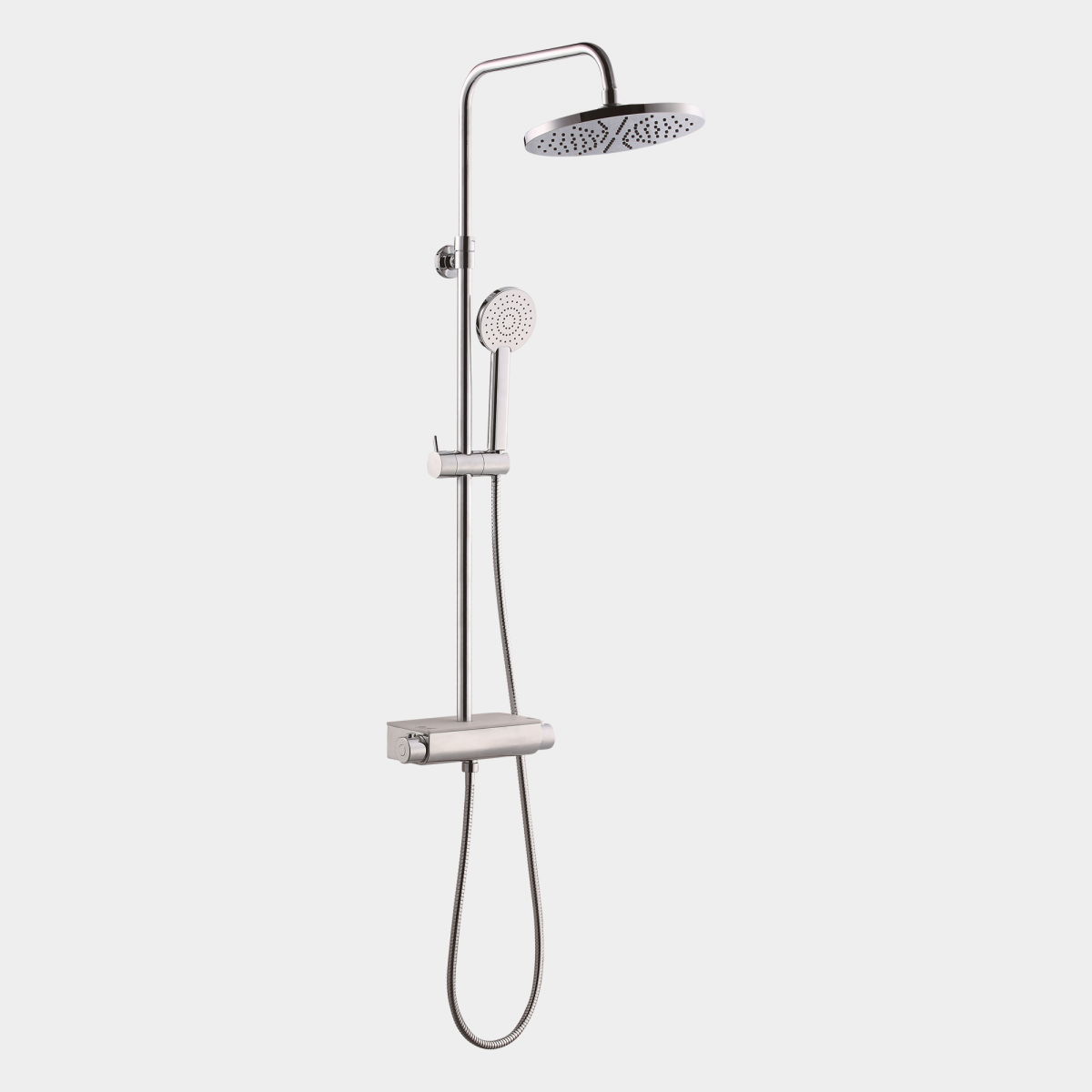 Classic Round Shower Set with Shelf