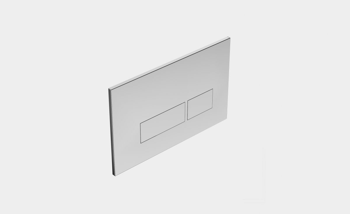 Rectangle Button Flush Plates