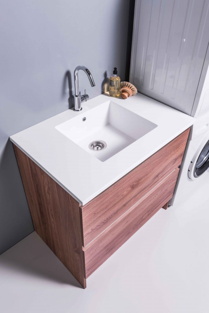 White Kordura Inset Laundry Sink