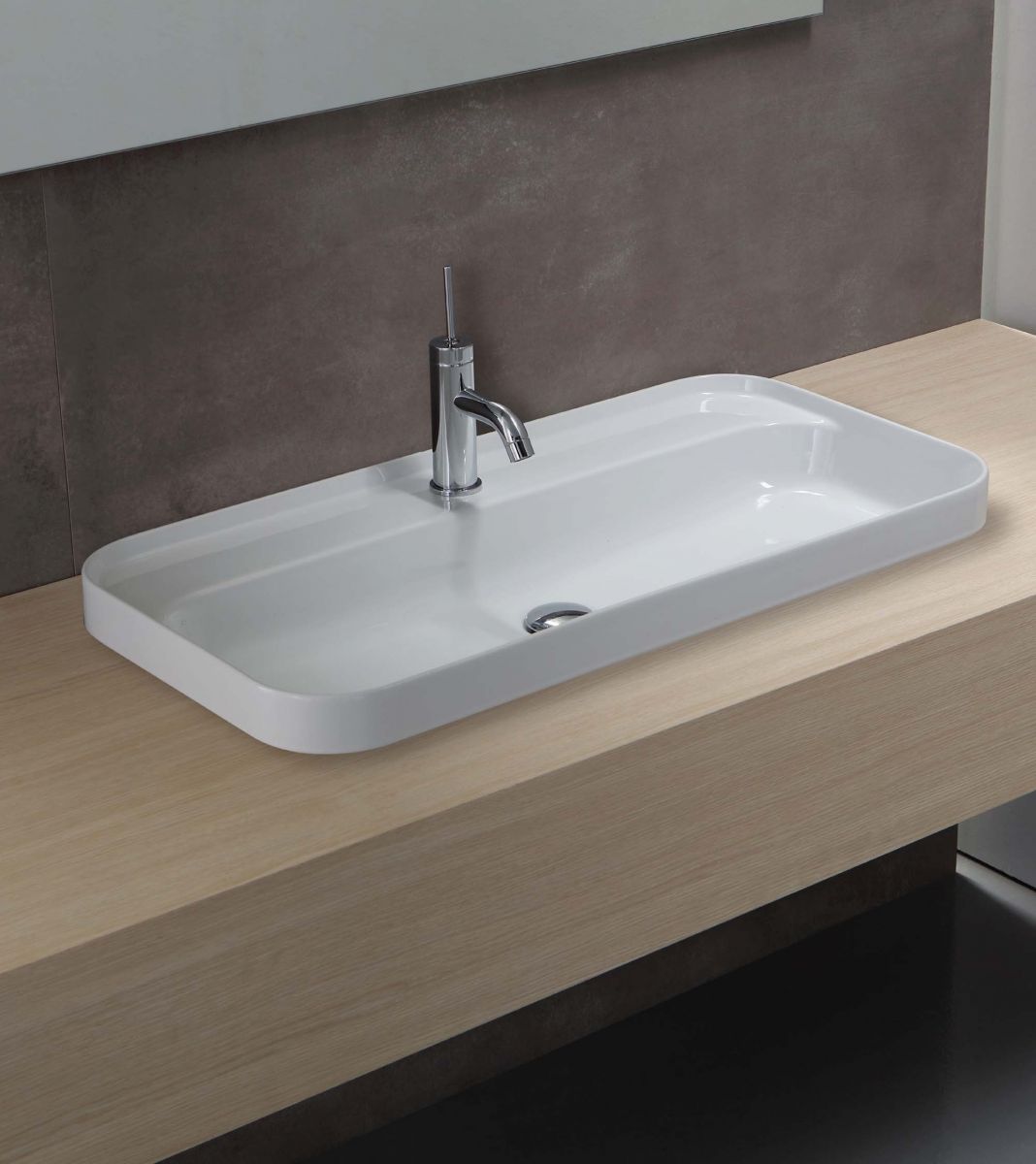 Slim 600 Semi-Recessed Basin