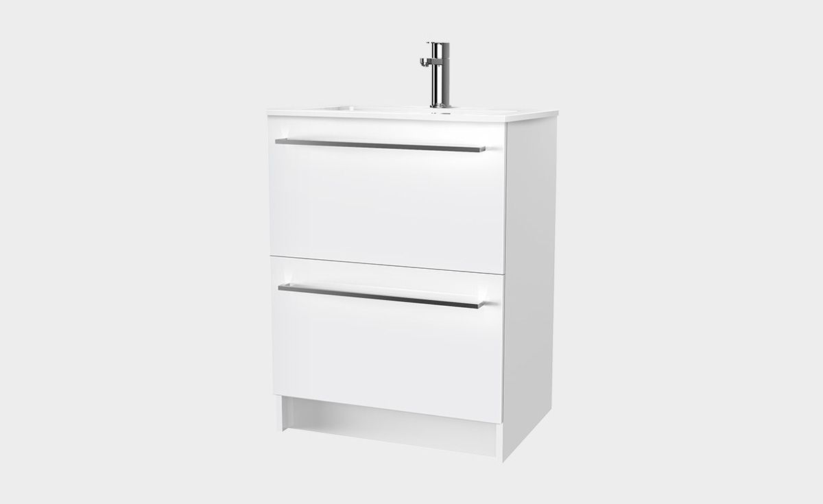 Zara 600 Floor-Standing Vanity 2 Drawers