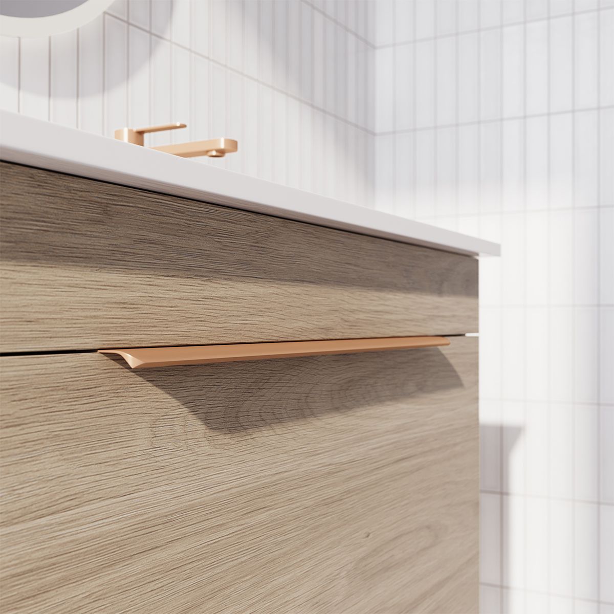 Brushed Copper Profile Handle*