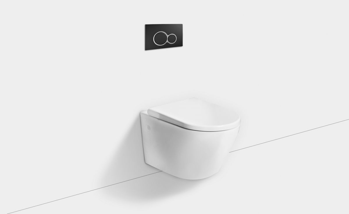 Rest Rimless Wall-Hung Toilet Suite with In-Wall Cistern