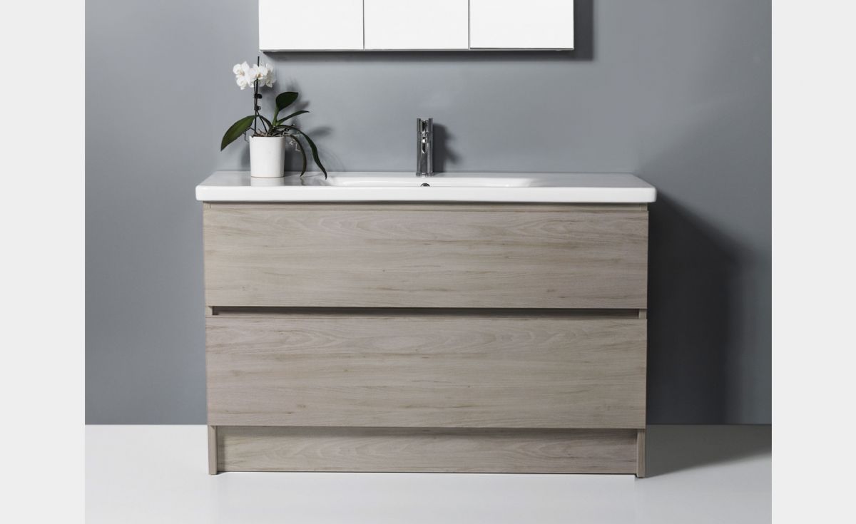 Soft 1200 FloorStanding Vanity 2 Drawers • Bath Co
