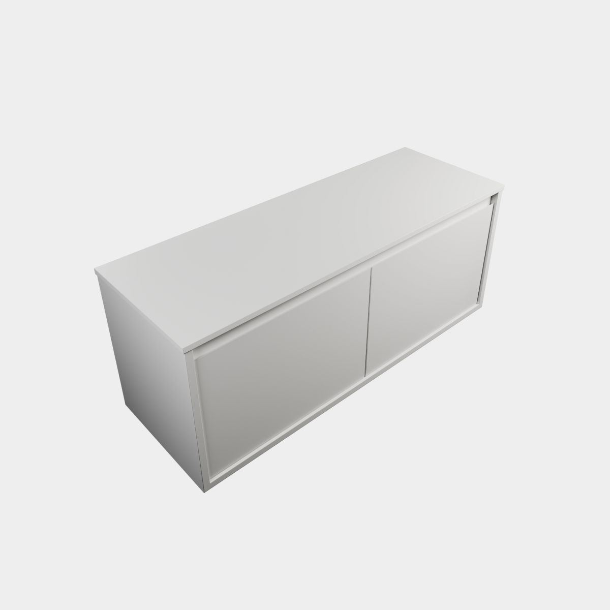 Como 1400 2 drawer, 2 Concealed Drawer Side-b