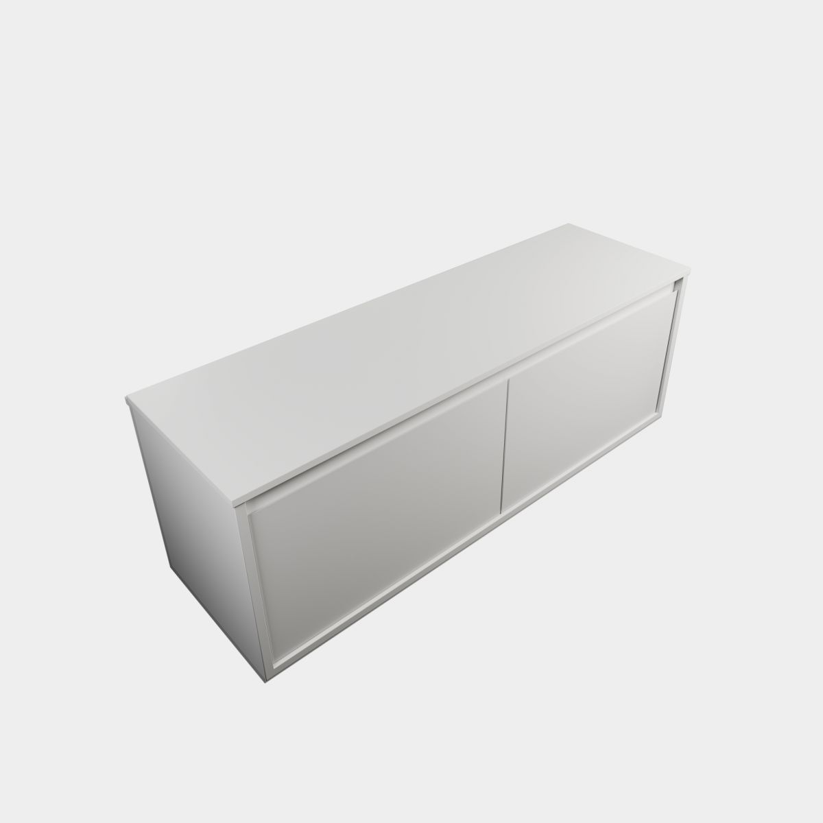 Como 1600 2 drawer, 2 Concealed Drawer Side-b