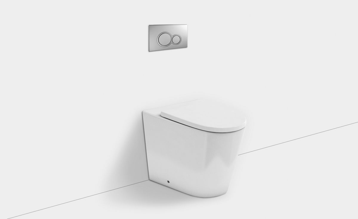 Sphere Easy Height Rimless Wall-Faced Toilet Suite with In-Wall Cistern