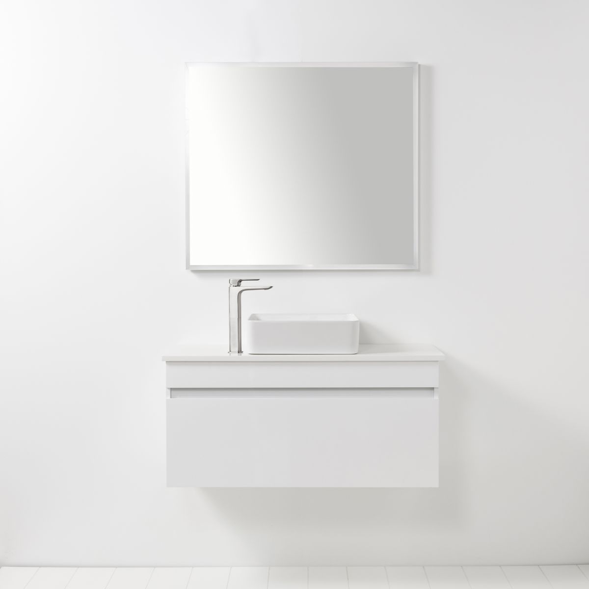 Sleek Sqaure Counter Top Basin