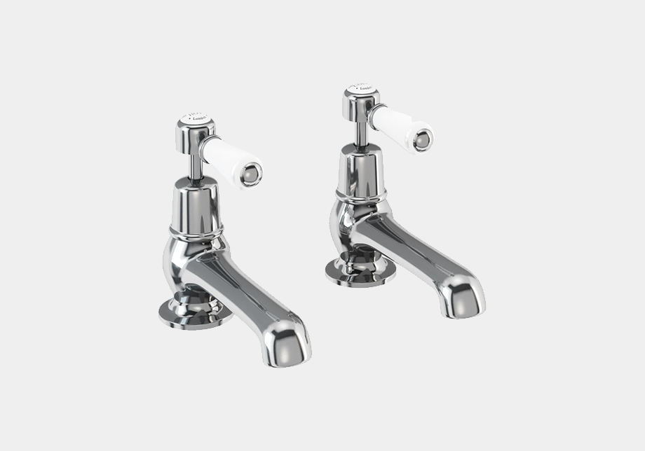 Kensington Basin Tap 12.5cm in Chrome/White