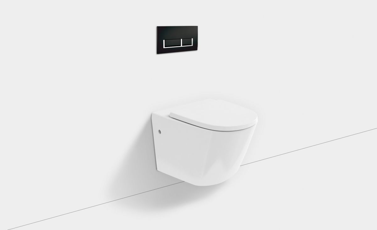Sphere Rimless Wall-Hung Toilet Suite with In-Wall Cistern