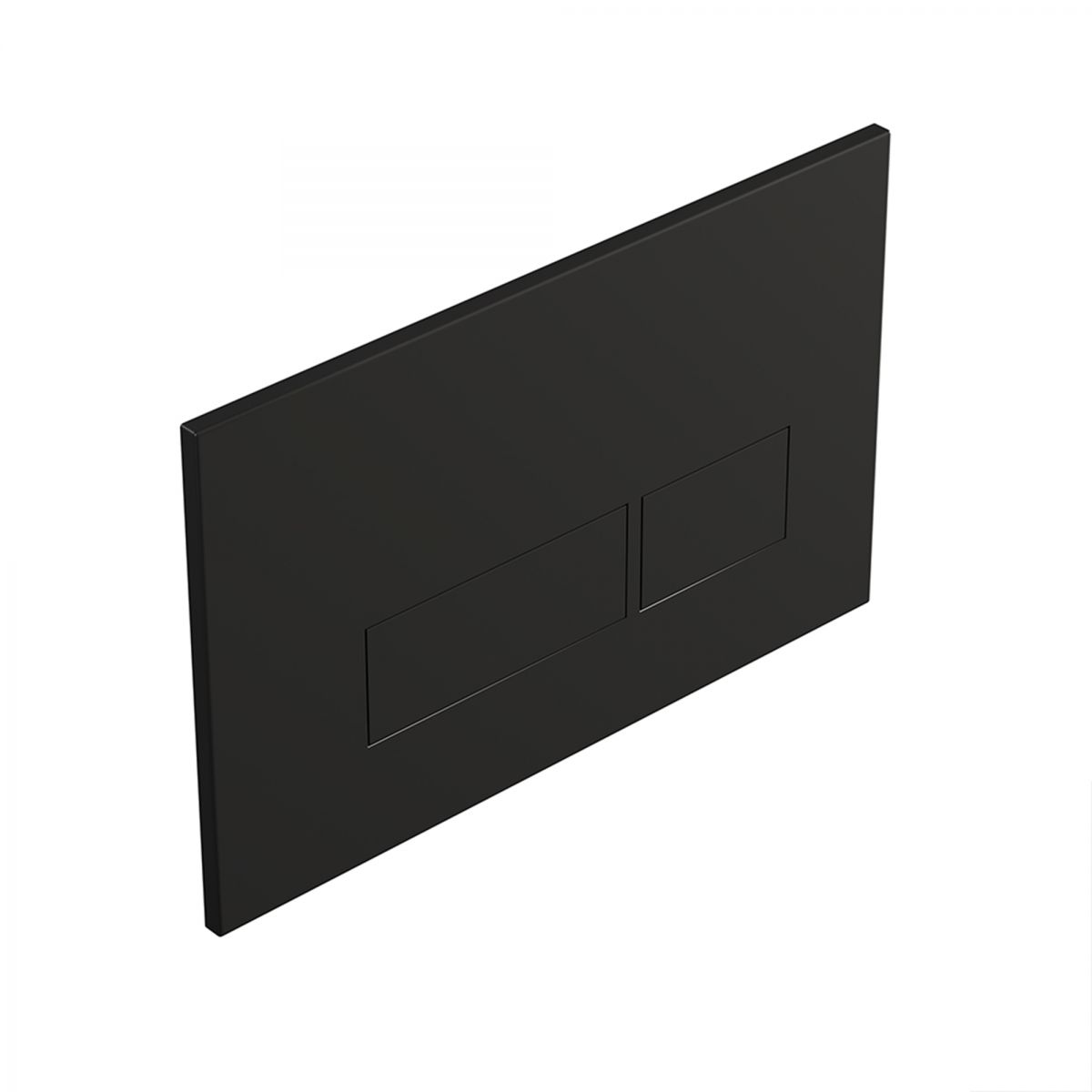 Black Rectangle Flush Plate