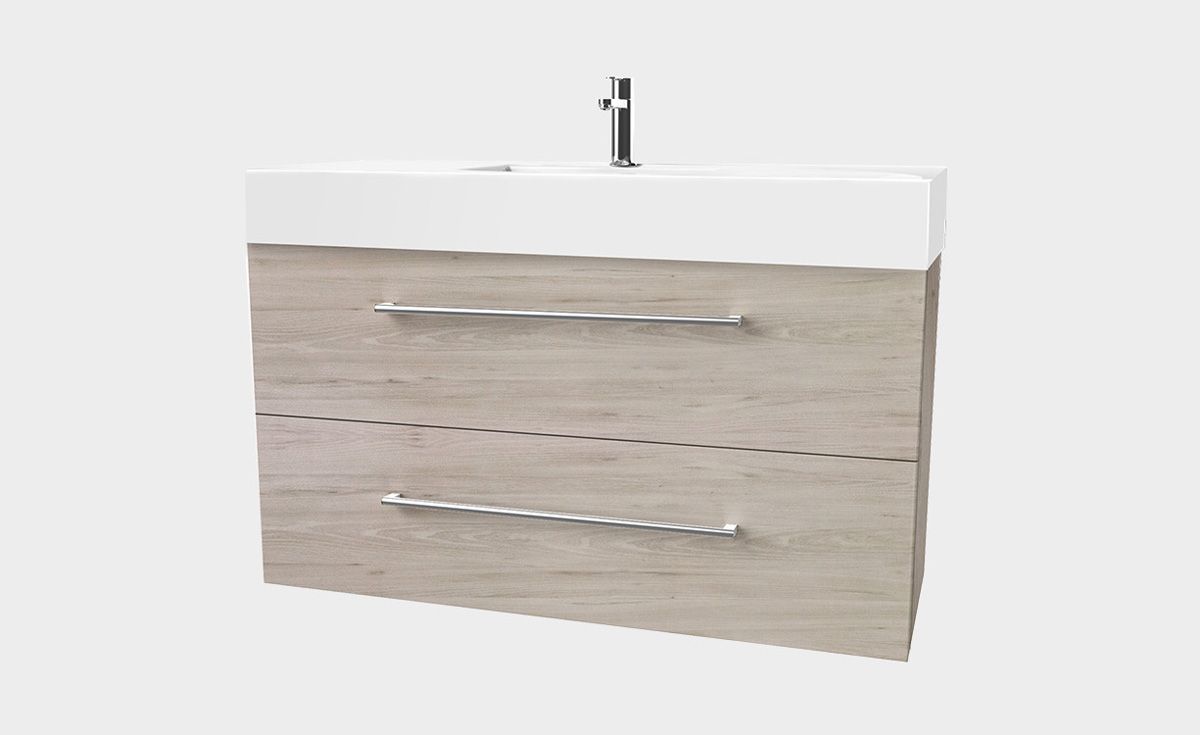 Splash 1200 Wall-Hung Vanity 2 Extra Deep Drawers - DISCONTINUED