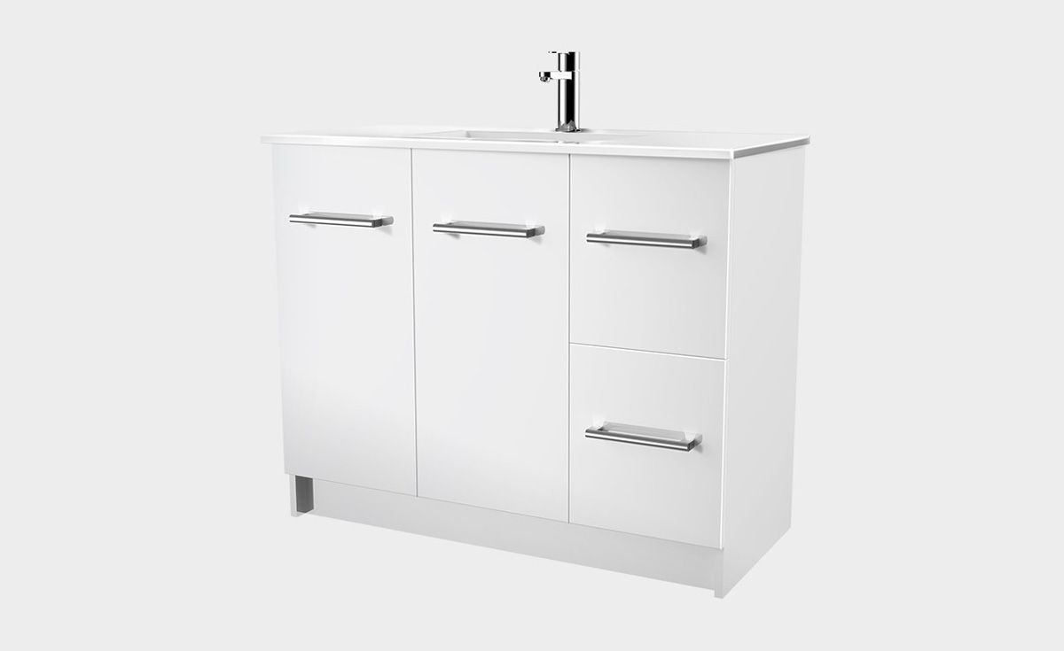 Zara 1000 Floor-Standing Vanity 2 Doors 2 Drawers - DISCONTINUED