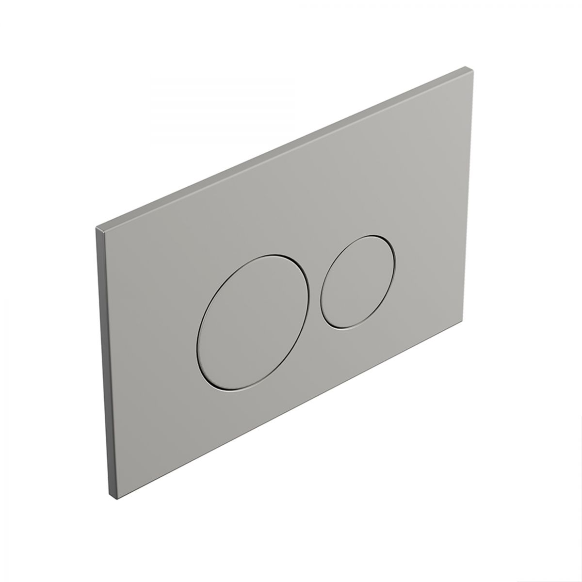 Matte Chrome Round Flush Plate