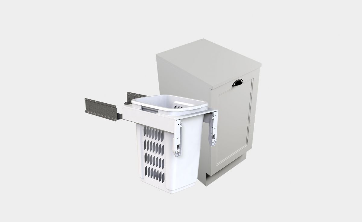 Accessory Cabinet, Single Pull-Out Hamper